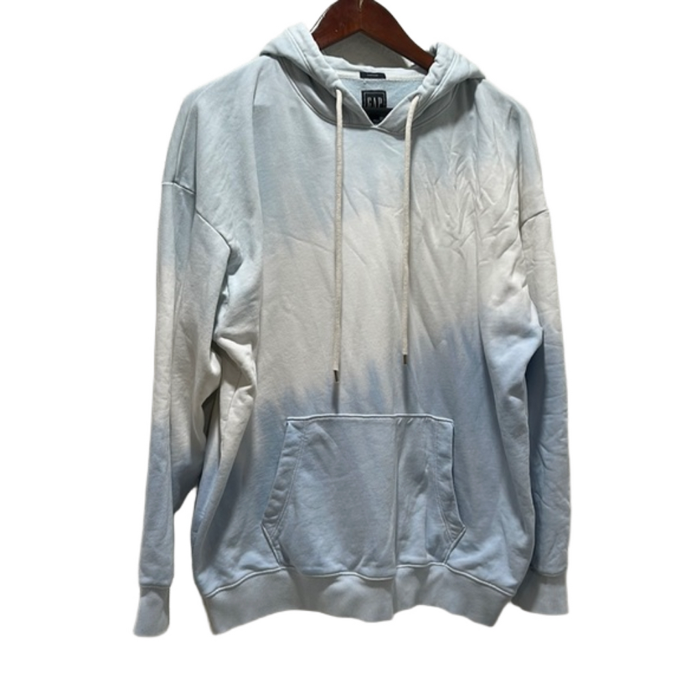 GAP oversized dye blue and white sweater size S GUC